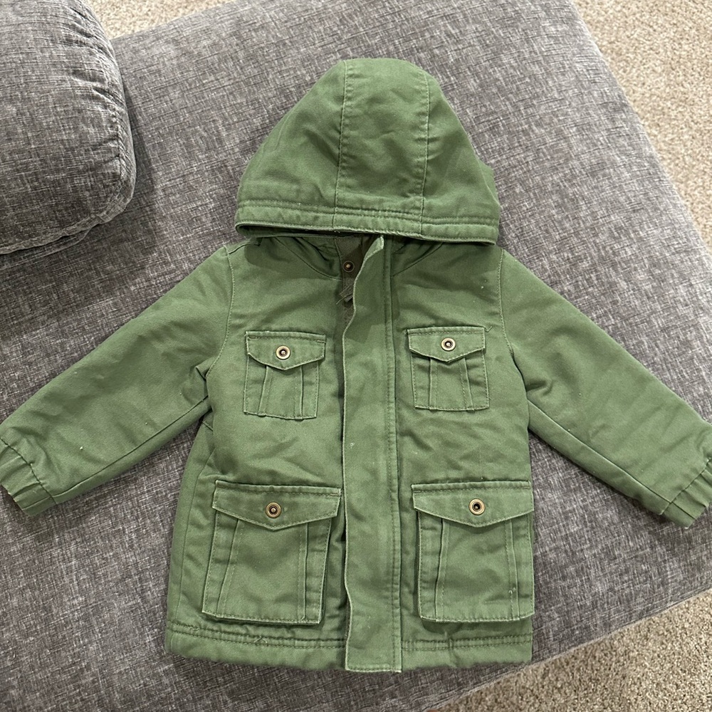 Forest Green Toddler Jacket, GIRLS